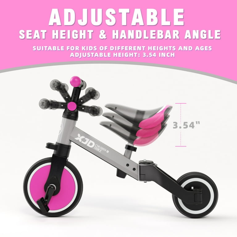 XJD 5 in 1 Toddler Bike for 1 4 Years Old Boy Girl Tricycles for Toddlers Kids Trikes for Balance Training Baby Bike Infant Trike Walmart