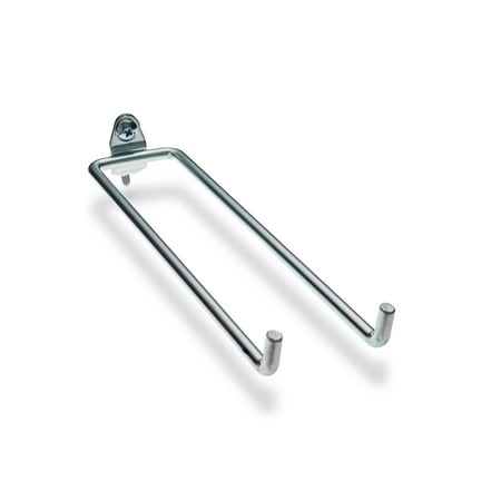 UPC 819175000469 product image for Triton Products 8-1/4 inch Double Rod Steel Pegboard Hook  80-Degree Bend  5pk | upcitemdb.com