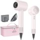 thumbnail image 1 of Secador de pelo para mujer de alta velocidad de 1500 W, secador iónico warmmama para cabello rizado, silencioso, motor sin escobillas, secado rápido, control térmico, secador de viaje con difusor y bo, 1 of 5