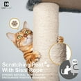 thumbnail image 5 of CAPHAUS Cat Tower for Indoor w/Cat Wand Toy, Modern Cute 74-Inch Cat Tree w/Widened Perch for Large Cats Kittens, Multi-Level Cat Activity Tree w/Scratching Posts, Tunnel, Basket, Cat Cave Condo, 5 of 9