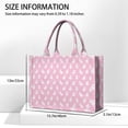 thumbnail image 3 of Large Capacity Tote Bag,Pink Cute French Bulldogs Handbag Fashion Luxury Tote Bag,15.7"x13"x 5.1" Inches,Laptop Compatible, 3 of 6