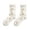 White2, variant on Women Embroidery Mid Calf Socks Crochet Ruffle Trim Crew Socks Fashion Sweet Ankle Socks White