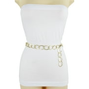 New Women Gold Metal Chain Chunky Links Elegant Look Fashion Belt Plus Size XL XXL