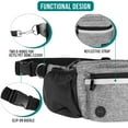 thumbnail image 4 of PetAmi Dog Fanny Pack, Treat Pouch for Dog Walking, Training, Built in Poop Bag Dispenser, Water Bottle Holder, Collapsible Bowl, Pet Treat Waist Belt for Hiking, Running, Kibbles (Grey), 4 of 7