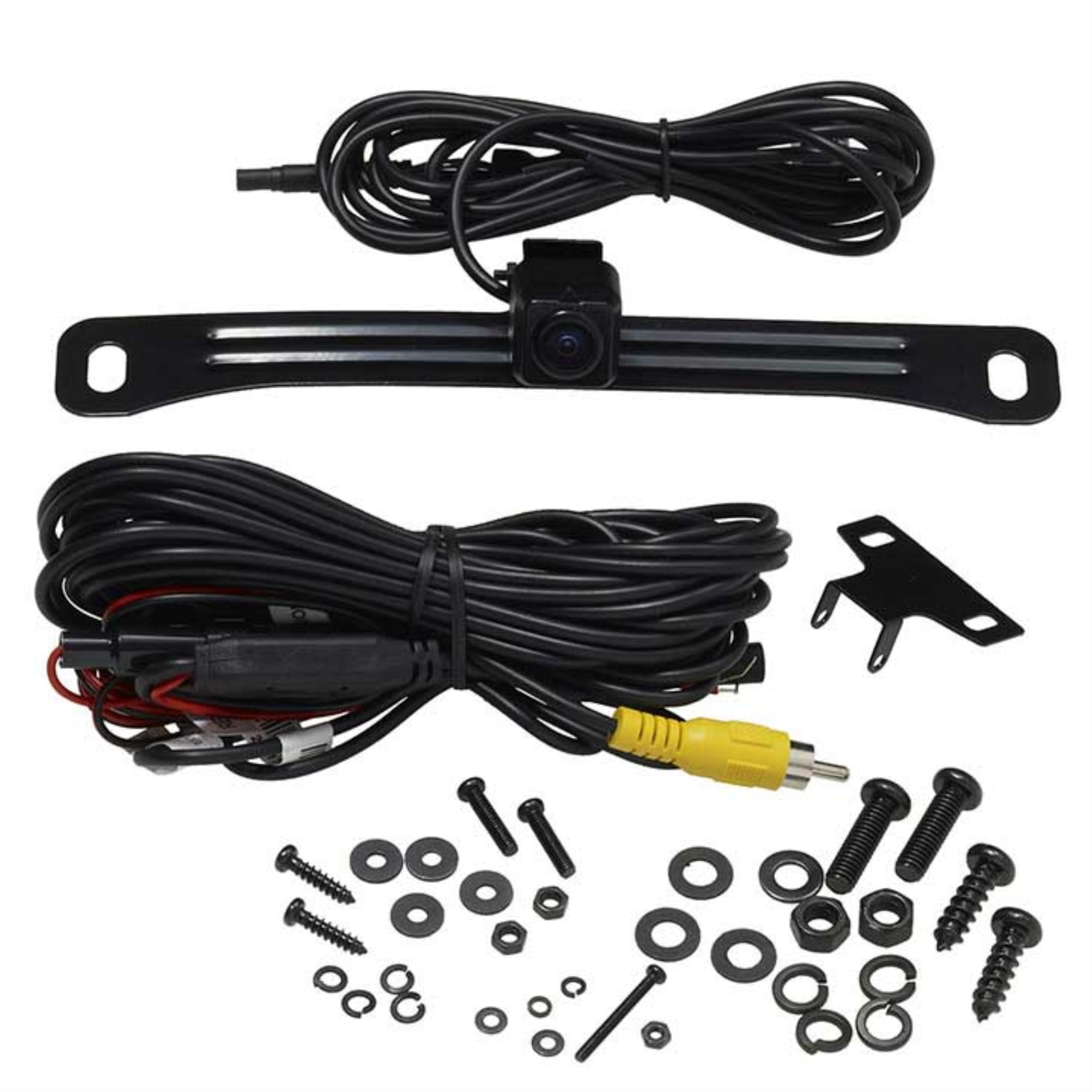 Parking Lane Display Option Voxx ACAM4 HD Wide Angle License Plate Mounted Backup Camera High Light Sensitivity for Nighttime Performance Parking Lane Display Option Voxx ACAM4 HD Wide Angle License Plate Mounted Backup Camera High Light Sensitivity for Nighttime Performance