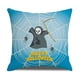 thumbnail image 3 of 4 piezas Halloween Taie D'oreiller, decoración azul de Halloween Jardin Taie D'oreiller Happy Halloween Coton Lin Taie D'oreiller 45x45cm, 3 of 5