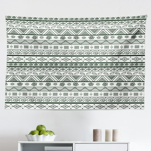 Aztec Tapestry, Traditional Classic Tribal Style Folk Motif Sun Mexican Culture Image, Fabric Wall Hanging Decor for Bedroom Living Room Dorm, 2 Sizes, Multicolor, by Ambesonne