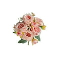 thumbnail image 1 of Flores Artificiales para Al Aire Libre 5 Ramas Philippos Rose Bouquet Simulado de Seda Flor Rosa Mesa Decoración Del Hogar 32cm Seda Blanca Flores Artificiales Ramo de Boda Rosas Flores Artificiales, 1 of 6