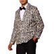 thumbnail image 4 of BLAZER DE FIESTA PARA HOMBRES INSPIRE CHIC IMPRESIÓN DE ANIMAL SOLAPA CON MUESCA CHAQUETA LIGERA 2XL BEIGE MARRÓN, 4 of 6