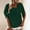 B138 Green short sleeve shirts for women Clearance Under $5, variant on Cagogo Ladies Loose Fitting Asymmetrical V Neck Tunic Tops Under $10 Summer Ruffle Short Sleeve Solid Color Tops Holiday Beach T-Shirts Clothes Mother's Day Gifts for Mom