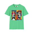 thumbnail image 5 of Mr and Mrs Basset Hounds PopArt4 Unisex Softstyle T-Shirt, 5 of 10