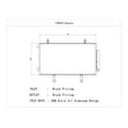 thumbnail image 2 of CSF Air Conditioner Condenser 10945 OE Replacement; Parallel Flow; Aluminum; Block Fitting Inlet/Outlet, 2 of 2