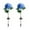 Blue, variant on Outdoor Patio Decoration Lawns Decorative Ambient Lights Ground Lamp Solar Lighted Pole Hydrangea Automatically Lights Up When It Gets Dark
