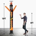 thumbnail image 2 of 10FT Tall Inflatable Tube Man Hot Dogs Wacky Wavy Dancing Guy (12''Diameter) for Outdoor Decoration Advertising Business Promotion (Blower Not Included), 2 of 7