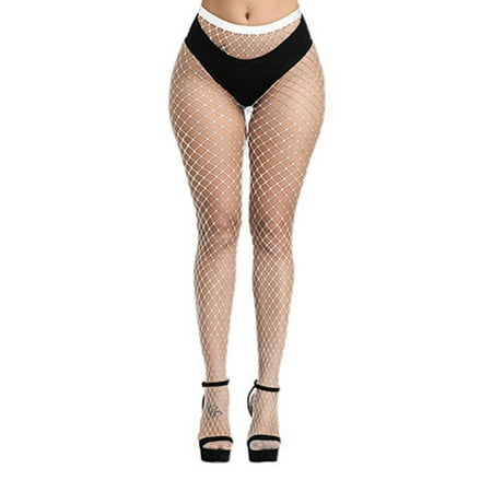 

Rumida Women\ s High Waisted Fishnet Tights Stockings Sexy Hollow Out Thigh High Stockings Fashion Pantyhose