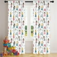 thumbnail image 5 of Blackout Kids Curtains,Princess Carriage Castle Pattern Childrens Insulated Curtains Set Of 2,Bedroom Essentials,Toddler Room Decor 42"x84", 5 of 5