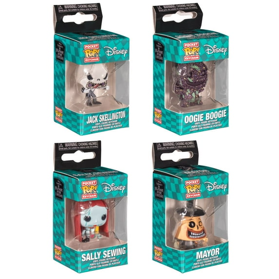 Funko Pocket POP! Keychains - Nightmare Before Christmas - SET OF 4 (Sally, Mayor, Jack +1)