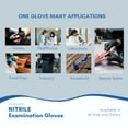 thumbnail image 2 of TRICARE Medical Nitrile Exam Gloves, Blue, Small, 200 Count, Latex Free, Powder Free, 4.3 Mil, 2 of 6