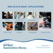 TRICARE Medical Nitrile Exam Gloves, Large, Case of 1000, Blue, Latex Free, Powder Free, 4.7 Mil
