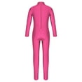 thumbnail image 2 of Moggemol Kids Girls Long Sleeve Dance Outfit Full Length Unitard Leotard Bodysuit Gymnastic Jumpsuit Rose 5XL, 2 of 5