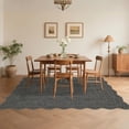 thumbnail image 3 of FairOnly Grey Brown 9'x12'Modern Ripple Weave Texture Machine Washable Area Rug for Living Room Ultra Thin Low Pile Non Slip Rug for Living Room Bedroom Kitchen,Brown, 3 of 7