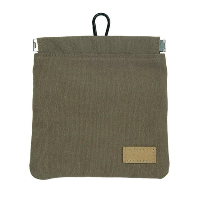 Bolsa de golosinas para perros con clip, tamaño de bolsillo, multifunción, pequeña, portátil, para entrenamiento de mascotas, alimento para mascotas, Marrón