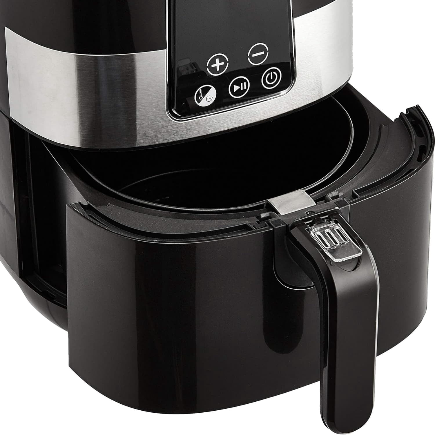 3.2 Quart 6-In-1 Air Fryer (Fry, Crisp, Roast, Bake, Reheat, Dehydrate), Non-Stick, with Timer, Auto Shut-Off, Digital Touch Screen, 180-400°F, 1400W, Black/Silver