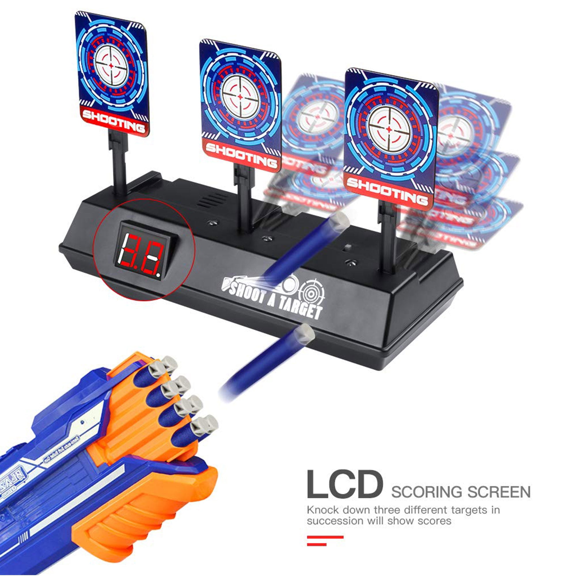 electronic scoring target for nerf