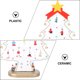 thumbnail image 4 of FELTECHELECTR Árbol de Navidad de madera con dibujos animados para decorar mesas y escritorios (blanco), 4 of 6