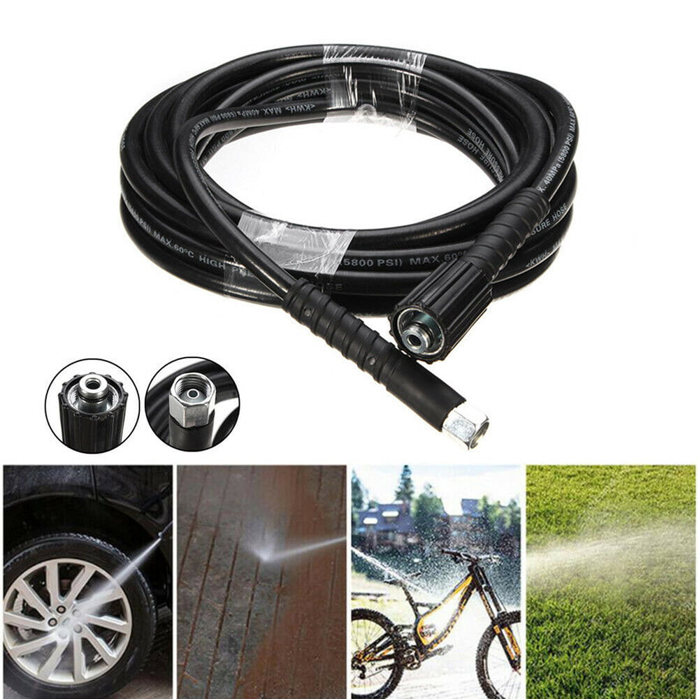5m Replacement 5800PSI High Pressure Washer Hose Heavy Duty M22 M14 Jet Power 
