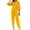 Yellow, variant on qolati 2 Piece Pant Suits for Women Dressy Puff Long Sleeve Crop Tops and High Waisted Straight Leg Pants Sets Business Casual Outfits