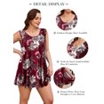 thumbnail image 2 of LARACE Tank Top for Women Summer Outfits Sleeveless Blouses Dressy Casual Loose Fit Shirts Flower12_1X, 2 of 8