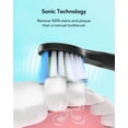 thumbnail image 4 of Fairywill E11 Electric Toothbrush for Adults, Sonic Dual Pack with 10 Brush Heads, 40,000 VPM, 5 Modes & 2-Min Smart Timer, IPX7 Waterproof,Perfect Family Gift Set,Black & White, 4 of 5