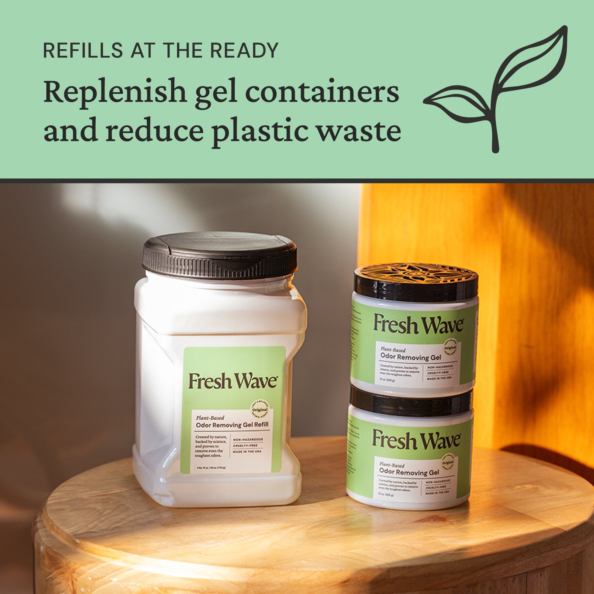 Fresh Wave Original Scent Odor Removing Gel Refill, 63 oz.
