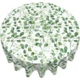 thumbnail image 2 of Round Tablecloth Sage Green Leaf Table Cloths Waterproof Table Cover for Wedding Party Dining Holiday Banquet, 2 of 6
