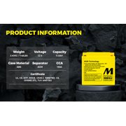 MB9U Motobatt 12V AGM Battery
