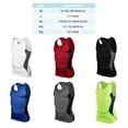 thumbnail image 2 of Sonducket Chaleco para correr para hombre, deportes, Fitness, compresión, tanques sin mangas, secado rápido, ajustado, para correr, Fitness, gimnasio, Uniforme atlético verde XXL Sonducket FS8134-29, 2 of 6