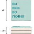 thumbnail image 3 of FMSHPON No Rain No Flower Set of 8 Coaster for Drinks, Absorbent Ceramic Stone Coasters Cup Mat with Cork Base for Home Kitchen Room Coffee Table Bar Decor, 3 of 4