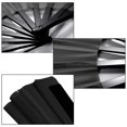 thumbnail image 3 of Ventiladores plegables Nydotd Large Rave Fan Handheld, 2 paquetes, negros, 3 of 7