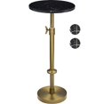 thumbnail image 1 of Mesa para bebidas de mármol de altura ajustable Goodinough Black Marble, 1 of 7