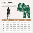 thumbnail image 6 of Junzan Christmas Trees Print Womens Pajama Sets,Long Sleeve Button Down For Women Pjs 2 Piece, 6 of 9