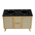 thumbnail image 6 of Modway Soma 48" Double Sink Modern Wood Bathroom Vanity in Oak and Black, 6 of 17