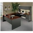 thumbnail image 2 of HON H38251.N.S 48 in. x 30 in. x 29.5 in. 38000 Series Right Pedestal Desk - Mahogany/Charcoal, 2 of 6