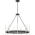 thumbnail image 2 of Quoizel Anthem 9-Light 29" Transitional Chandelier in Mystic Black, 2 of 4