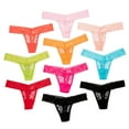 thumbnail image 2 of Alyce Ives Intimates Lace Bikini Neon Laces Thong 10pc, Medium, 2 of 2