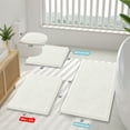 thumbnail image 2 of Smiry Luxury Chenille Bathroom Rugs, Extra Soft and Absorbent Bath Mat, Ivory, 16"x24", 2 of 8