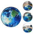 thumbnail image 3 of Multi-function Office Chair Mat Floor Protective Mat Computer Gaming Rolling Chair Earth Pattern Mat, 3 of 4