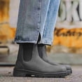 thumbnail image 2 of Men's Chelsea Work Boots, Slip-On Ankle Boots, Elastic Sides with Pull Tabs, Non-Slip Rubber Sole, Durable & Casual Boots, 2 of 5