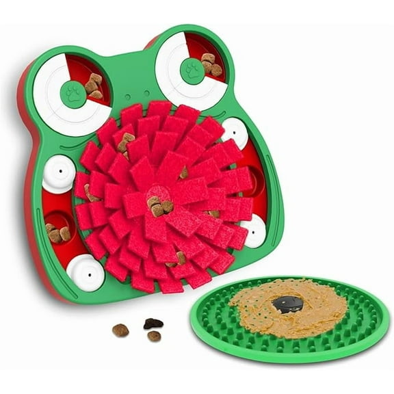 Dog Puzzle Toys, 3-in-1 Dog Puzzles with Feeding Mat and Snuff Pad for Puppy Interactive Toys Small Medium Dogs Cats