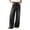 Dark Gray, variant on Zivyakyron Full Length Womens Wide Leg Jeans Denim Casual Baggy Summer Women's Jeans Asymmetrical Plain Vintage Culottes Pants